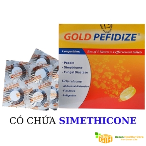 GOLD PEFIDIZE - VIÊN SỦI TIÊU HÓA (Hộp 5 vỉ x 4viên)