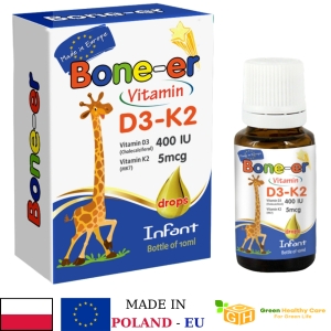 BONE-ER - VITAMIN D3k2 NHỎ GIỌT ( Poland- EU)