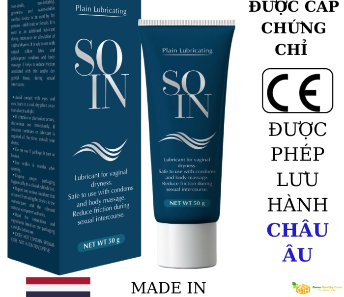 SOIN - GEL BÔI TRƠN DẠNG Tuýp 50gr( Made in THAILAND)