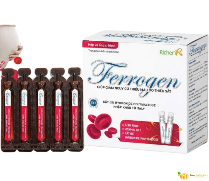 FERROGEN - BỔ SẮT (Hộp 20ống x 10ml)