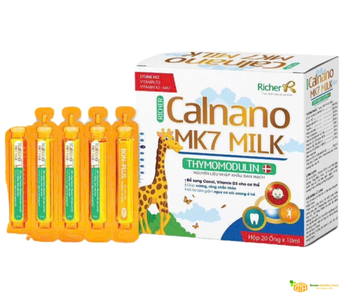 CALNANO MILK - BỔ SUNG CALCI MILK (Hộp 20ống x 10ml)