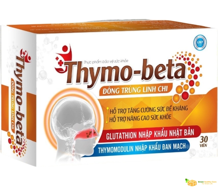 THYMO-BETA - ĐÔNG TRÙNG LINH CHI (Hộp 3vỉ x 10 viên)