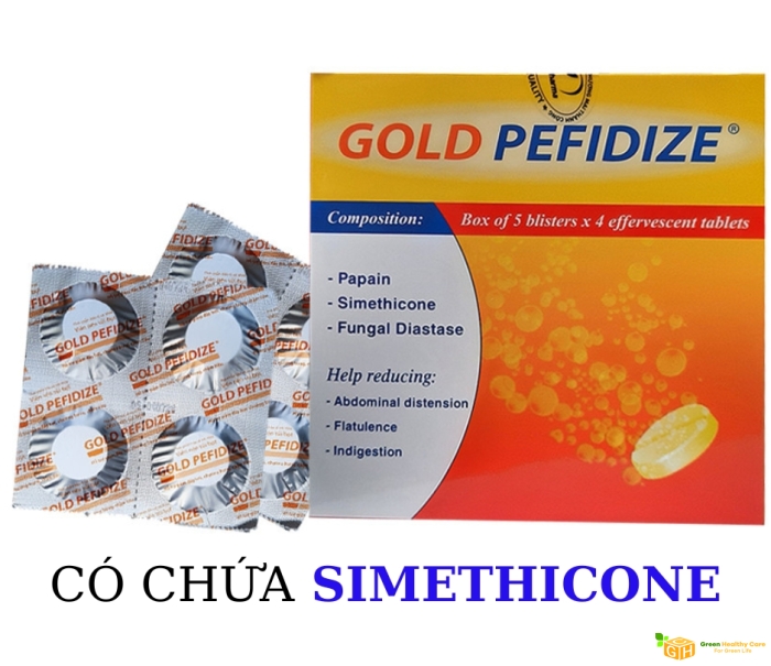 GOLD PEFIDIZE - VIÊN SỦI TIÊU HÓA (Hộp 5 vỉ x 4viên)