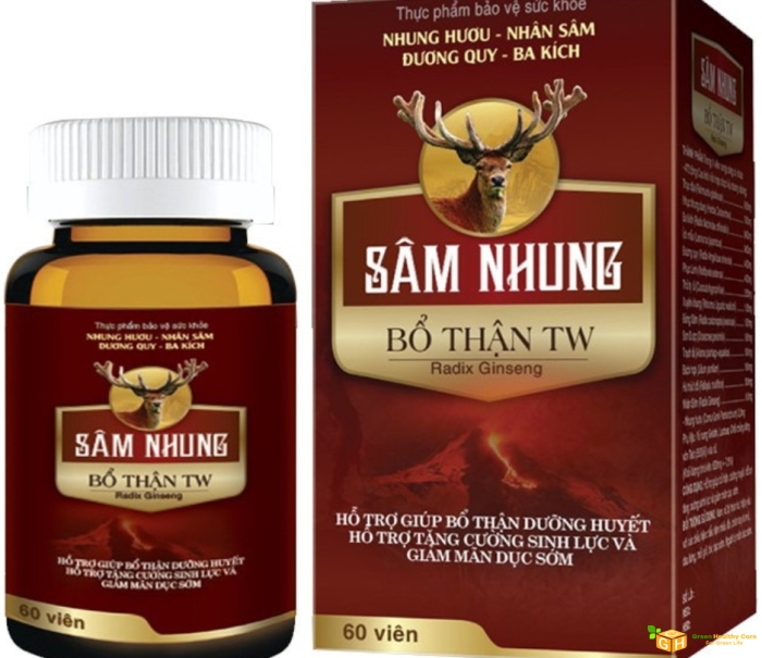 SÂM NHUNG BỔ THẬN TW (Hộp 60v)