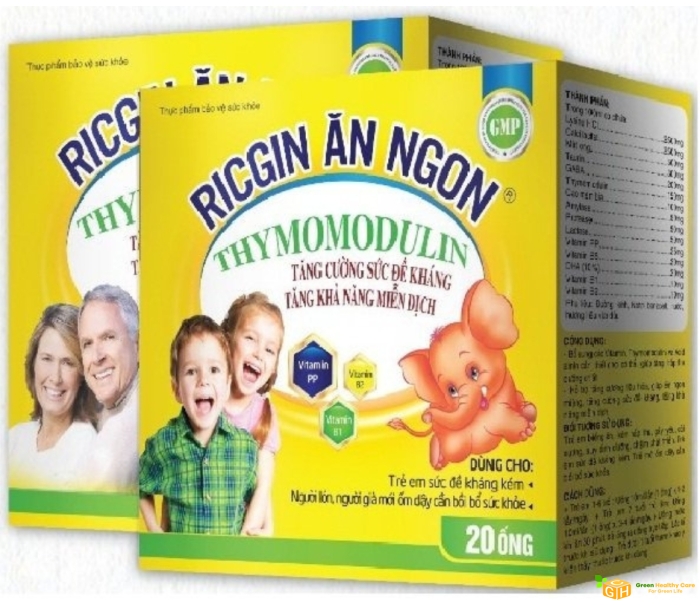 RICGIN - Ăn ngon tiêu hóa tốt (Hộp 4 vỉ x 5 ống x 10ml)