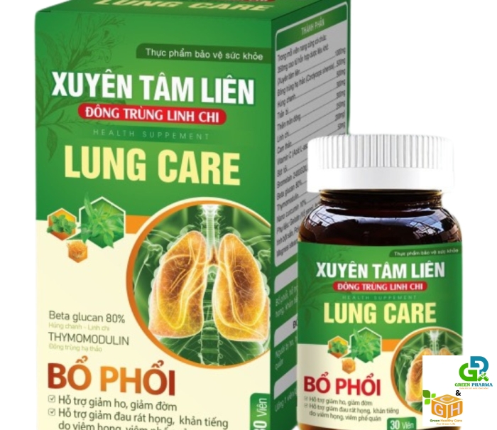 XUYÊN TÂM LIÊN LUNG CARE - BỔ PHỔI (Lọ 30viên)
