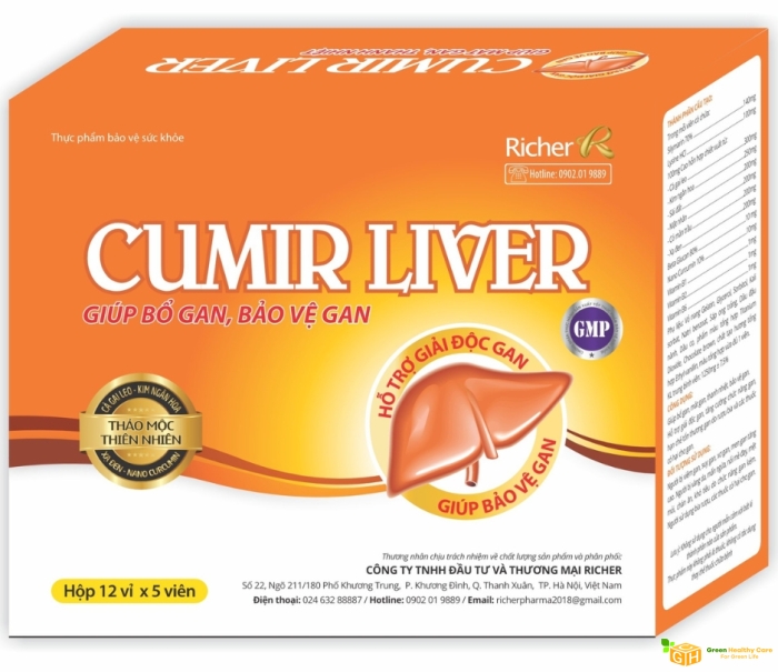 CUMIR LIVER – BỔ GAN (Hộp 12 vỉ x 5 viên)