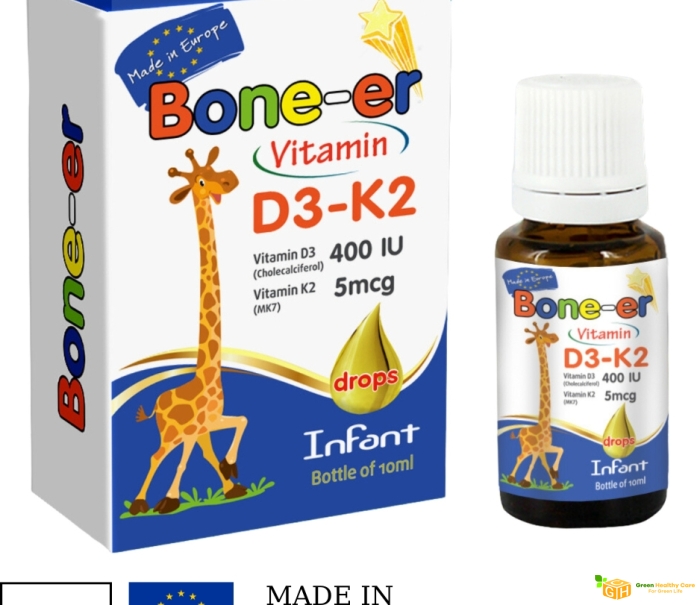 BONE-ER - VITAMIN D3k2 NHỎ GIỌT ( Poland- EU)